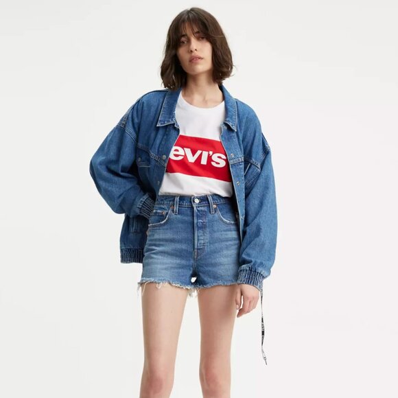 Levi's Ribcage Women's Shorts | Size 26 - Picture 4 of 6